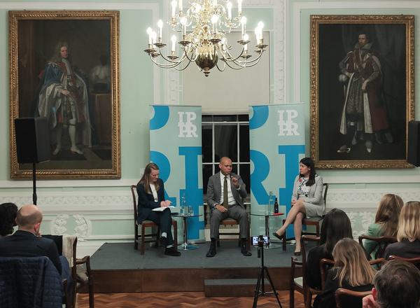 Carys Roberts, Patrick Gaspard and Lisa Nandy in conversation